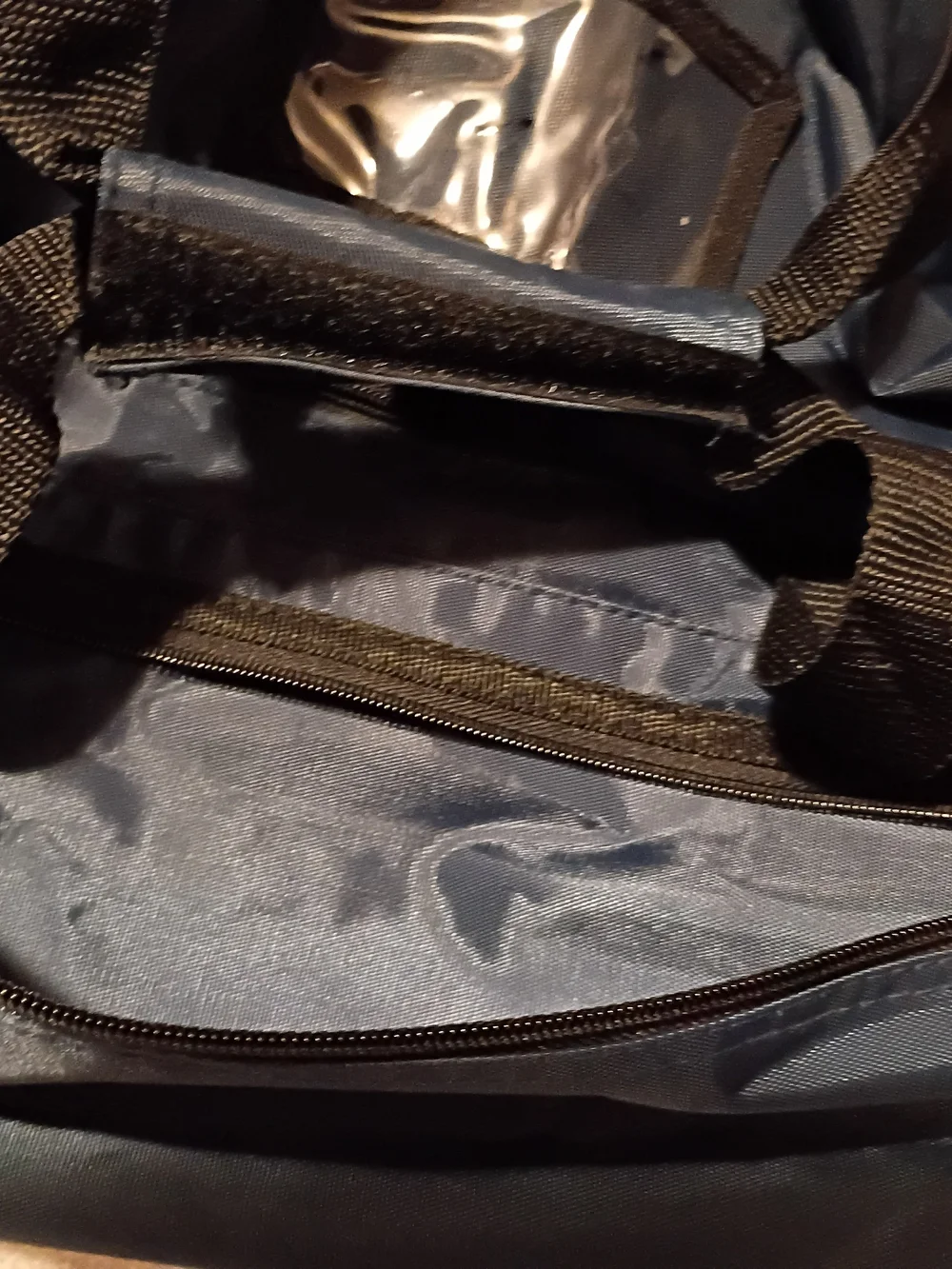 N/A navy duffle